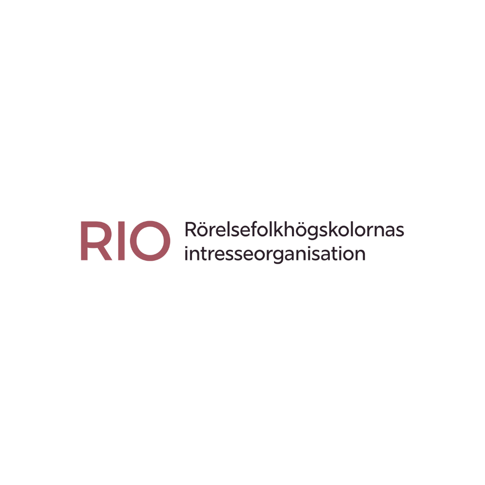Rio, rörelsefolkhögskolornas riksorganisation, logotyp
